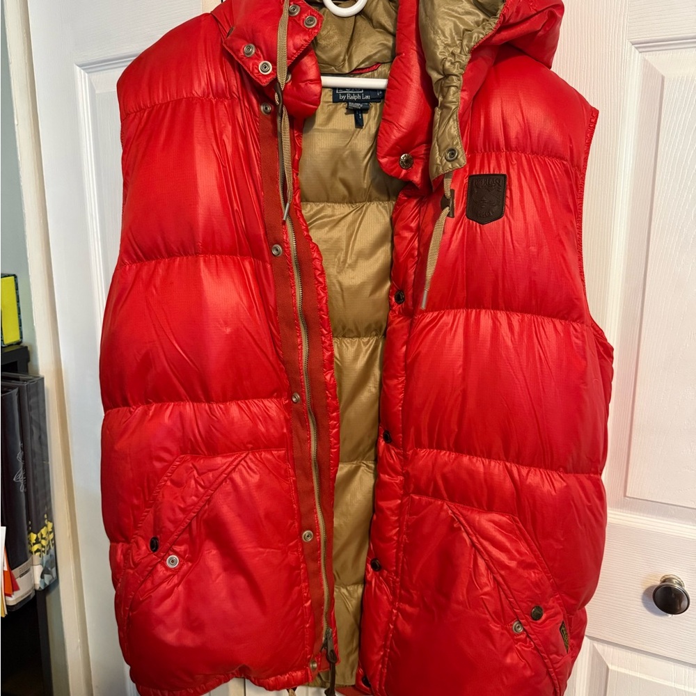 Ralph Lauren Gold Puffer Vest